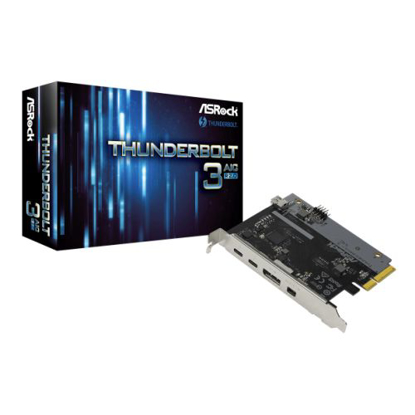Picture of Asrock Thunderbolt 3 AIC R2.0, PCI Express, 2 x Thunderbolt 3, 1 x DisplayPort, 1 x Mini DP, TBT Header