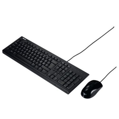 Picture of Asus U2000 Wired Keyboard and Mouse Desktop Kit, USB, 1000 DPI, Multimedia