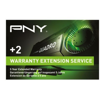 Picture of PNY Warranty Extension with Advanced Replacement - from 3 Years to 5 Years -  for A40, GP100, P6000, RTX6000 & RTX8000 Graphics Cards - Upgrade details via email
