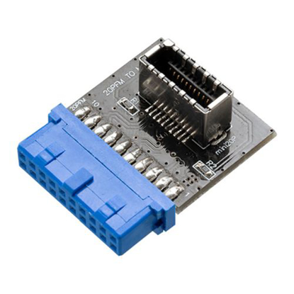 Picture of Akasa 20-pin USB 3.1 Internal Connector, Convert a USB 3.0 19-pin Motherboard Header into a USB 3.1 20-pin Key A Connector
