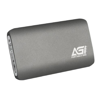 Picture of AGI ED138 1TB M.2 SATA External SSD, USB 3.2 Gen2 Type-C, Aluminium, USB-C to USB-A cable included