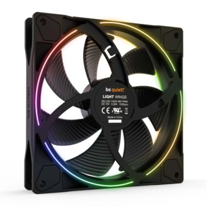 Picture of Be Quiet! (BL074) Light Wings 14cm PWM ARGB Case Fan, Rifle Bearing, 20 LEDs, Front & Rear Lighting, Up to 1500 RPM