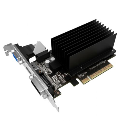 Picture of Palit GT710, 2GB DDR3, PCIe2, VGA, DVI, HDMI, Silent, 954MHz Clock, Low Profile (No Bracket)