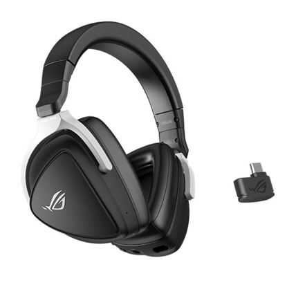 Picture of Asus ROG DELTA S Wireless Gaming Headset, Hi-Res, 2.4 GHz/Bluetooth, AI Beamforming Mics w/ AI Noise Cancellation, PS5 Compatible