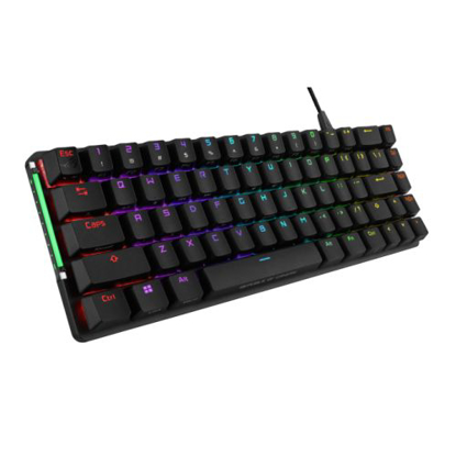 Picture of Asus ROG FALCHION ACE Compact 65% Mechanical RGB Gaming Keyboard, Wired (Dual USB-C), ROG NX Red Switches, Per-key RGB Lighting, Touch Panel