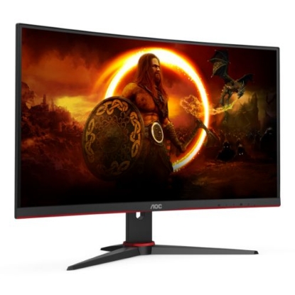 Picture of AOC 27" 3-Side Frameless Curved Gaming Monitor (C27G2ZE/BK), 1920 x 1080, 0.5ms, HDMI, DP, 240Hz, 6 Game Modes, VESA