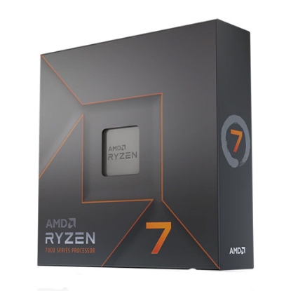 Picture of AMD Ryzen 7 7700X CPU, AM5, 4.5GHz (5.4 Turbo), 8-Core, 105W (142W Turbo), 40MB Cache, 5nm, 7th Gen, Radeon Graphics, NO HEATSINK/FAN