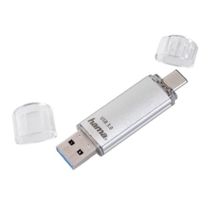 Picture of Hama C-Laeta 32GB USB-A/USB-C Memory Pen, Metal Casing, OTG, 40 MB/s