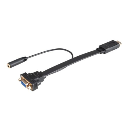 Picture of Akasa HDMI Male to VGA Female Converter with Audio Cable, 20cm