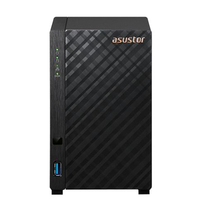 Picture of ASUSTOR AS1102T DRIVESTOR 2 2-Bay NAS Enclosure (No Drives), Quad Core 1.4GHz CPU, 1GB DDR4, USB3, 2.5GB LAN, Rose Gold Logo