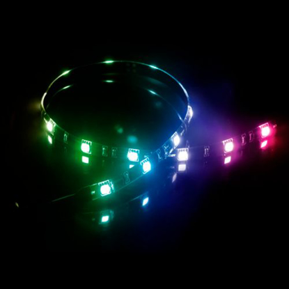 Picture of Akasa Vegas MB RGB LED Light Strip, 50cm, 12V, Molex 4 Pin, Magnetic Backing, Aura Sync Compatible