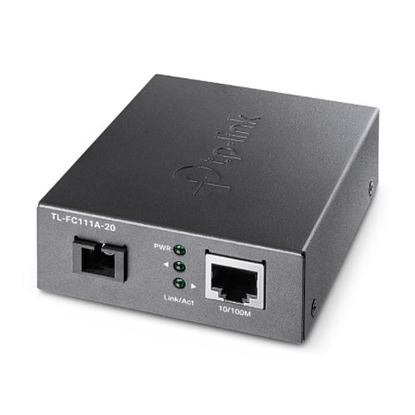 Picture of TP-LINK (TL-FC111A-20) 10/100 Mbps WDM Media Converter, up to 20km, 802.3u 10/100Base-TX, 100Base-FX, Single-Mode, Half-Duplex/Full-Duplex