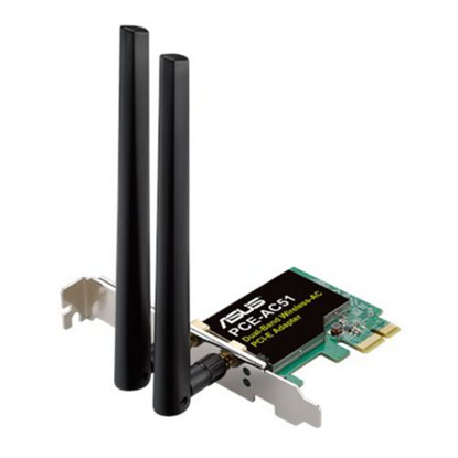 Picture of Asus (PCE-AC51) AC750 (300+433) Wireless Dual Band PCI Express Adapter, 2 Antennas