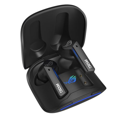 Picture of Asus ROG Cetra True Wireless Earphones, Active Noise Cancellation, Ambient Mode, Charging Case, Water Resistant, Touch Controls, LED Lighting