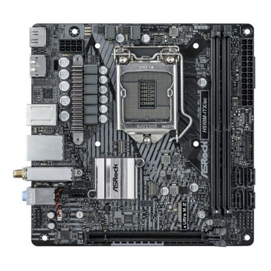Picture of Asrock H510M-ITX/AC, Intel H510, 1200, Mini ITX, 2 DDR4, HDMI, DP, AC Wi-Fi, RGB, M.2