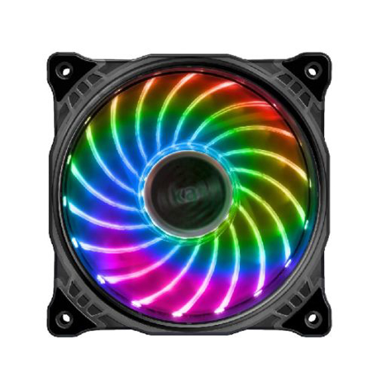 Picture of Akasa Vegas X7 12cm RGB Case Fan, Anti-Vibration, Fluid-Dynamic Bearing, Aura Sync Compatible
