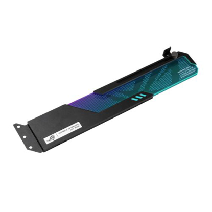 Picture of Asus ROG Wingwall Graphics Card Holder, Easily Adjustable, RGB Lighting, Aluminium Structure, Acrylic Plate, Universal GPU Support