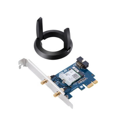 Picture of Asus (PCE-AC58BT) AC2100 (433+1733), Wireless Dual Band PCI Express Adapter, Bluetooth 5.0, MU-MIMO, External Antenna
