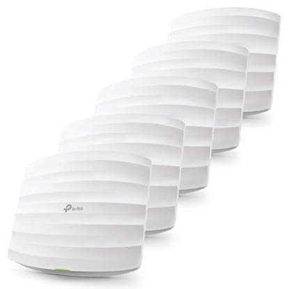 Picture of TP-LINK (EAP245) Omada AC1750 (1300+450) Dual Band Wireless Ceiling Mount Access Point, 5 Pack, PoE, GB LAN, MU-MIMO, Free Software