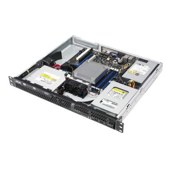 Picture of Asus (RS100-E9-PI2) 1U Quiet Barebone Server for Xeon E3-1200, Intel C232, S 1151, 4x DDR4, 2 Bay, 2x M.2, Dual GB LAN, 250W PSU