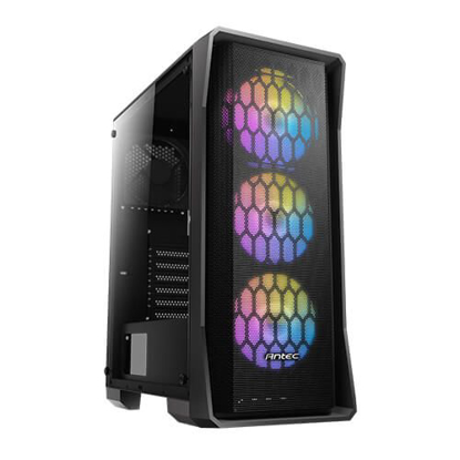 Picture of Antec NX360 Gaming Case w/ Glass Window, ATX, 4 Fans (3 Front ARGB), LED Control Button, Mesh Front