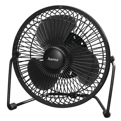 Picture of Hama Metal USB Powered 6" Desk Fan, 360° Tilt, 2 Speed Levels