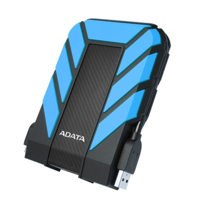 Picture of ADATA 1TB HD710 Pro Rugged External Hard Drive, 2.5", USB 3.1, IP68 Water/Dust Proof, Shock Proof, Blue