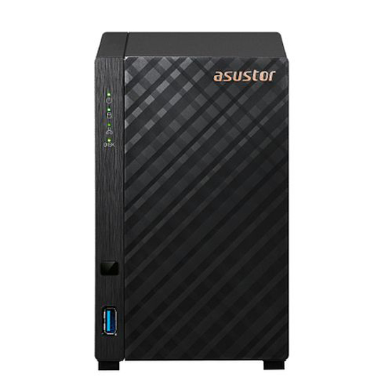 Picture of ASUSTOR AS1102T Drivestor 2 2-Bay NAS Enclosure (No Drives), Quad Core 1.4GHz CPU, 1GB DDR4, USB3, 2.5GB LAN, Rose Gold Logo