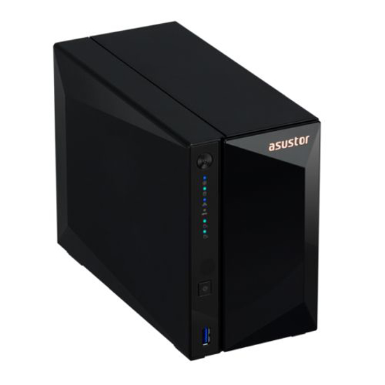 Picture of ASUSTOR AS3302T Drivestor 2 Pro 2-Bay NAS Enclosure (No Drives), Quad Core CPU, 2GB DDR4, USB3, 2.5GB LAN, Rose Gold Logo