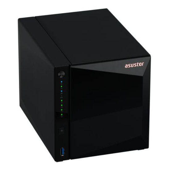 Picture of ASUSTOR AS3304T Drivestor 4 Pro 4-Bay NAS Enclosure (No Drives), Quad Core CPU, 2GB DDR4, USB3, 2.5GB LAN, Rose Gold Logo