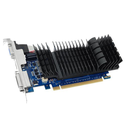 Picture of Asus GT730, 2GB DDR5, PCIe2, VGA, DVI, HDMI, Silent, Low Profile (Bracket Included)