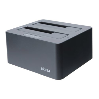 Picture of Akasa (DuoDock X3) Dual Bay USB 3.1 Gen1 Clone Docking Station, 2.5"/3.5" SATA