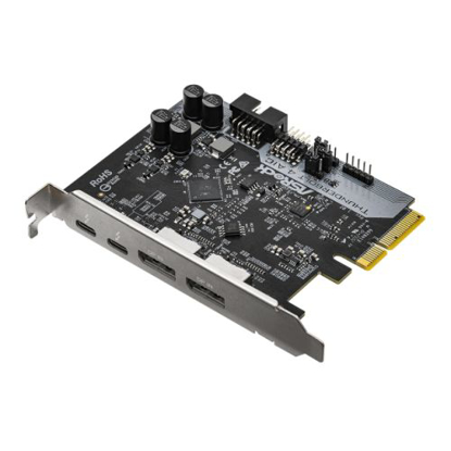 Picture of Asrock Thunderbolt 4 AIC, PCI Express, 2 x Thunderbolt 4 Type-C, 2 x DisplayPort IN, 1 x USB 2.0, TBT Header