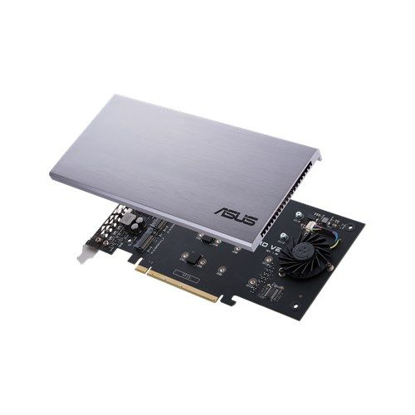Picture of Asus Hyper M.2 x16 Card V2, Connect 4 x PCIe 3.0 M.2 SSDs through the PCIe x8 or x16 slot