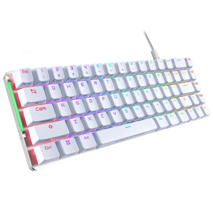 Picture of Asus ROG FALCHION ACE Compact 65% Mechanical RGB Gaming Keyboard, Wired (Dual USB-C), ROG NX Red Switches, Per-key RGB Lighting, Touch Panel, White Edition