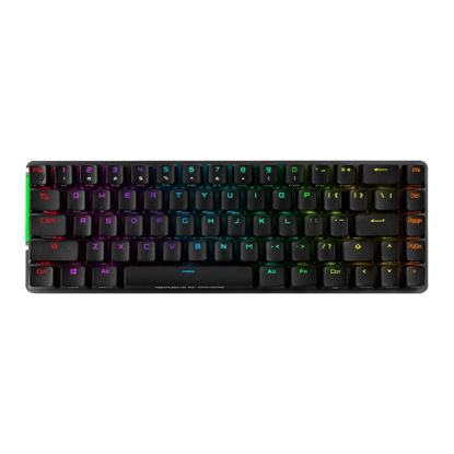 Picture of Asus ROG FALCHION Compact 65% Mechanical RGB Gaming Keyboard, Wireless/USB, Cherry MX Red Switches, Per-key RGB Lighting, Touch Panel, 450-hour Battery Life