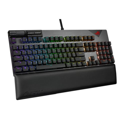 Picture of Asus ROG STRIX FLARE II RGB Mechanical Gaming Keyboard w/ PBT Keycaps, USB, ROG NX Red Switches, Detachable Wrist Rest
