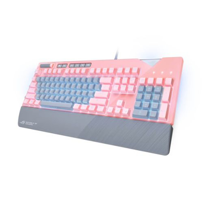 Picture of Asus ROG Strix FLARE PNK LTD Mechanical RGB Gaming Keyboard, Cherry MX Switches, Macro & Media Keys, Aura Sync