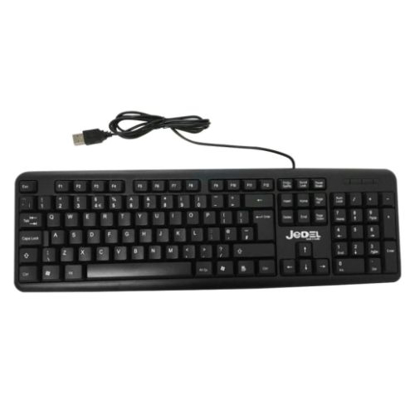 Picture of Jedel K11 Wired Keyboard, USB, Low Profile, Spill Resistant, Quiet Keys