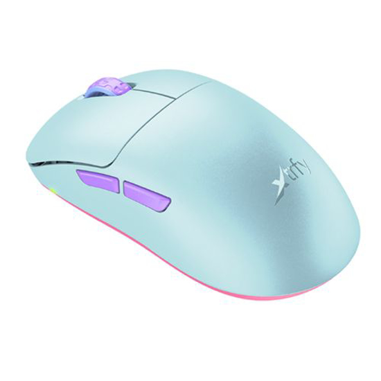 Picture of Xtrfy M8 Wired/Wireless Gaming Mouse, 400-26000 CPI, Low Front, Ultra-light, Unique Symmetrical Shape, Frosty Mint