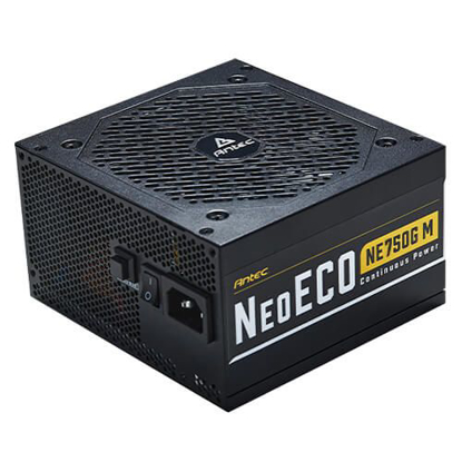 Picture of Antec 750W NeoECO Gold PSU, Fully Modular, Fluid Dynamic Fan, 80+ Gold, PhaseWave LLC + DC To DC, Zero RPM mode