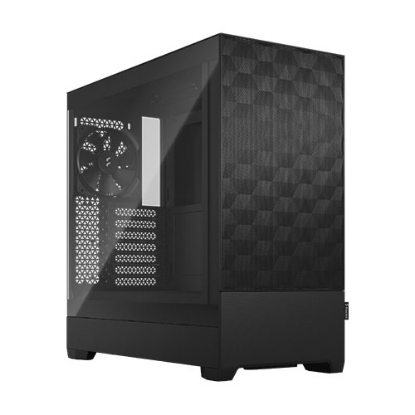 Picture of Fractal Design Pop Air (Black TG) Gaming Case w/ Clear Glass Window, ATX, Hexagonal Mesh Front, 3 Fans