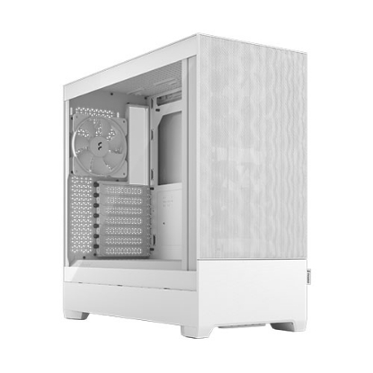 Picture of Fractal Design Pop Air (White TG) Gaming Case w/ Clear Glass Window, ATX, Hexagonal Mesh Front, 3 Fans