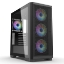 Picture of Vida Aquilon Black ARGB Gaming Case w/ Glass Window, E-ATX, 4x ARGB Fans, 6-Port PWM ARGB Fan Hub, Mesh Front