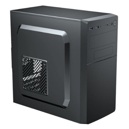Picture of Vida Business Black Office Case, Micro ATX, 8cm Fan, High Airflow Side