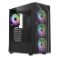 Picture of Vida Sirocco Black ARGB Gaming Case w/ Glass Window, ATX, 4x ARGB Fans, Mesh Front