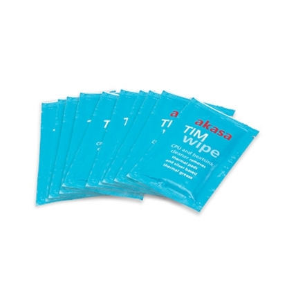 Picture of Akasa TIM Pre-Moistened Wipes, CPU/GPU/Heatsink Cleaner, 10 Individually Packaged Wipes