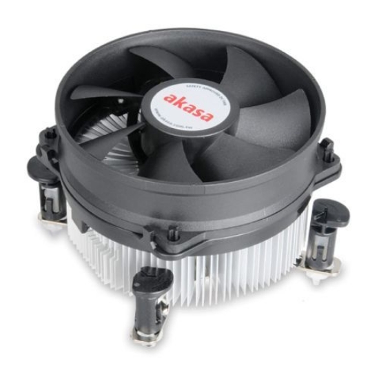 Picture of Akasa AK-CCE-7104EP Heatsink and Fan, Intel 775, 115x, 1200, Ultra Quiet PWM Fan, 95W TDP