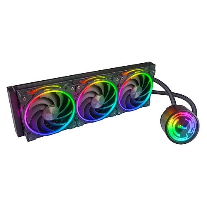 Picture of Akasa SOHO 360 Dusk Edition 360mm ARGB Liquid CPU Cooler, RGB Controller, Triple Radiator, PWM Fans, Black