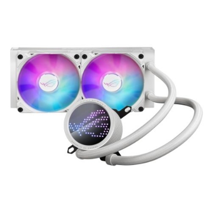 Picture of Asus ROG Ryuo III 240 ARGB 240mm Liquid CPU Cooler, 8th Gen Asetek Pump, 2 x ARGB Fans, Anime Matrix LED Display, White Edition